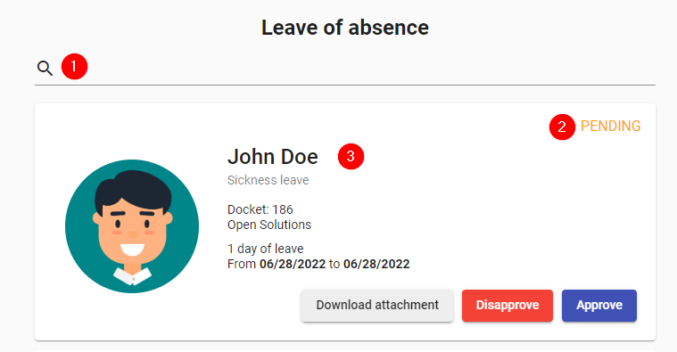 Leave of absence
