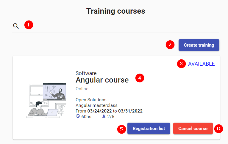 Training courses