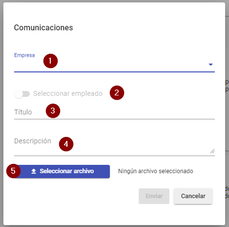 Crear comunicaciones