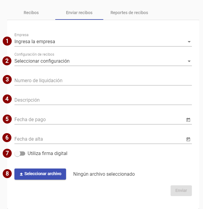 Enviar Recibos