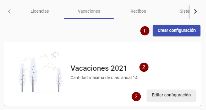 Configurador vacaciones