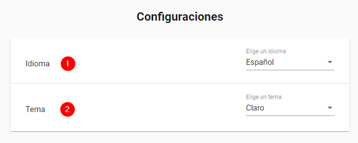 Configuraciones